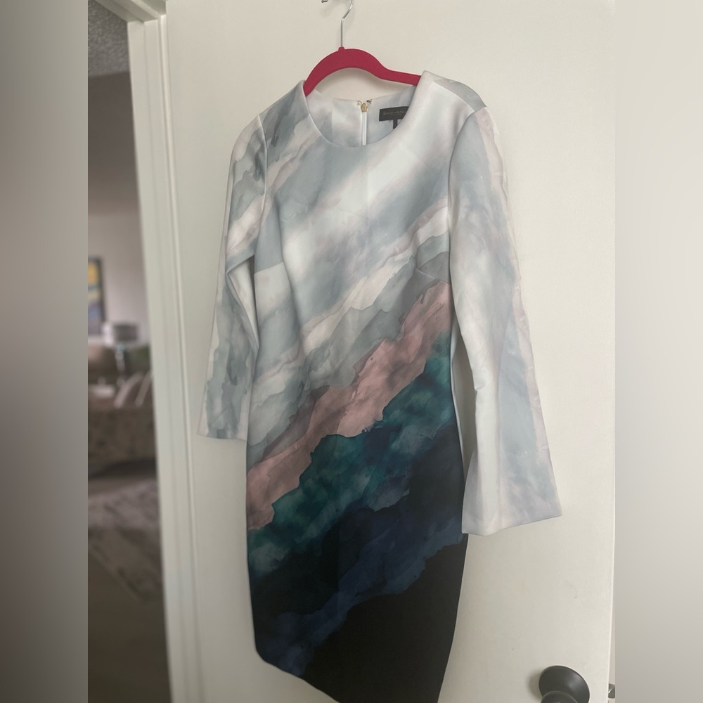Donna Karan watercolor dress